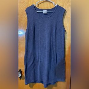 Serra, large, sleeveless dress. Purple 0016